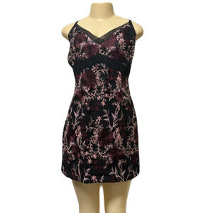 White House Black Market Floral Chemise Dress